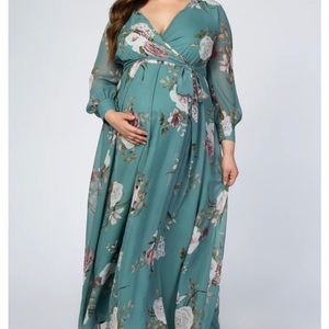 Pink blush plus size dress